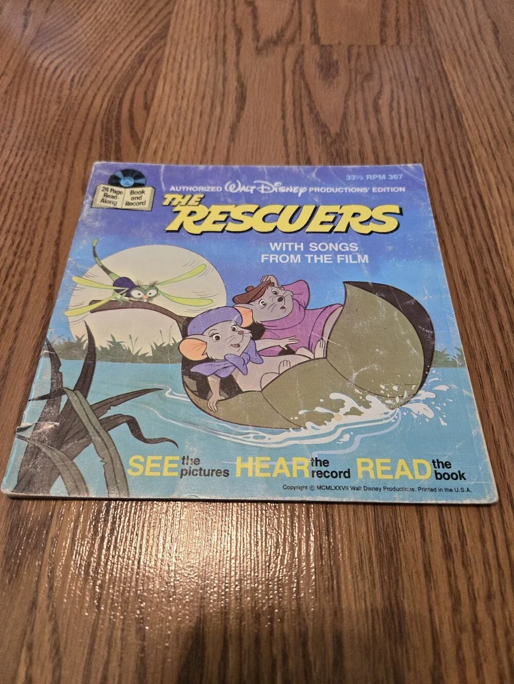 Walt Disney Read Along Book The Rescuers With Songs From The Film (No Tape) Kids